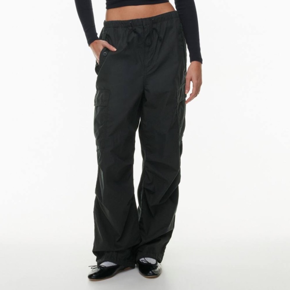 Aritzia Squad Pocket Parachute Black Pants (Short Length)